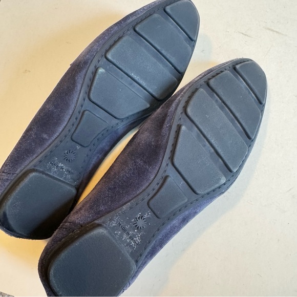 📦 MOVING SALE 🚛 Stuart Weitzman JET suede penny loafers navy blue Size 7 EUC - Picture 7 of 12